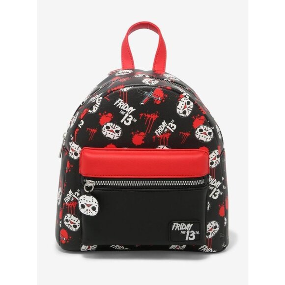 Friday The 13th Chibi Jason Mask Mini Backpack NWT - Picture 1 of 2
